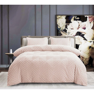 Постельное белье полисатин жаккард ПСЖ-005 (последний размер) брусничный 2-сп.евр