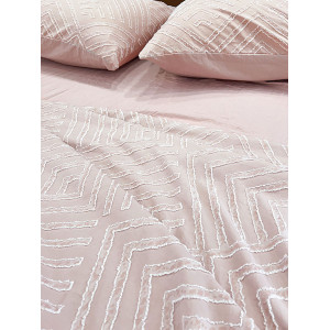 Постельное белье полисатин жаккард ПСЖ-005 (последний размер) брусничный 2-сп.евр