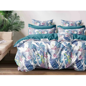 Постельное белье поплин "Гавана" (последний размер) 2-сп.евр