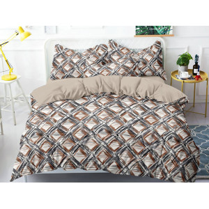 Постельное белье поплин "Арсений" (последний размер) 2-сп.евр