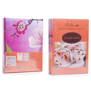 Постельное белье полисатин 3D "Пихта" (последний размер) 2-сп.евр