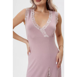 Сорочка женская "Даная" вискоза с кружевом (р-ры: 42-60) пудровый