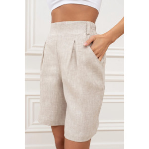 Шорты женские "Лён-3" М-13Ш лён (р-ры: 44-54) бежевый