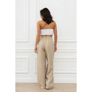 Брюки женские "Лён" М-9БРЖ лён (р-ры: 42-56) натуральный