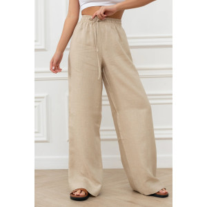 Брюки женские "Лён" М-9БРЖ лён (р-ры: 42-56) натуральный