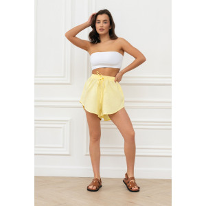 Шорты женские "Лён-1" М-8Ш-1 лён (р-ры: 42-46) желтый