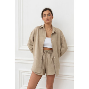 Шорты женские "Лён-1" М-8Ш-1 лён (р-ры: 42-46) натуральный