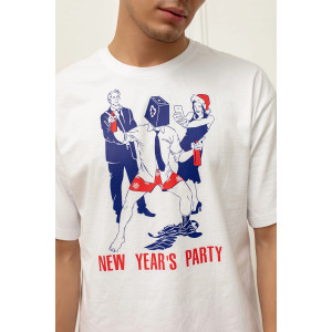 Пижама мужская "Корпоративчик" М-012КП кулирка (р-ры: 46-56) красно-белый