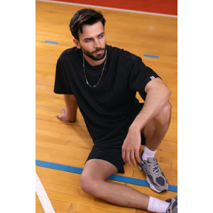 Костюм двойка мужской М-010КП "Лидер New" футер 2-х нитка (р-ры: 46-60) черный