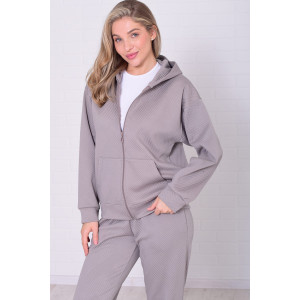 Костюм двойка женский 5356д костюмная ткань (р-ры: 42-56) серый