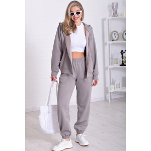 Костюм двойка женский 5356д костюмная ткань (р-ры: 42-56) серый