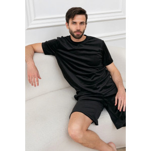 Костюм двойка мужской "Тигр" М-013КП велюр (р-ры: 46-60) черный