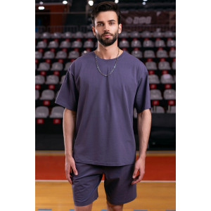 Костюм двойка мужской "Лидер-1" М-017КП кулирка (р-ры: 48-56) графит