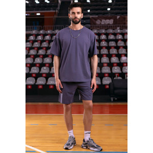 Костюм двойка мужской "Лидер-1" М-017КП кулирка (р-ры: 48-56) графит