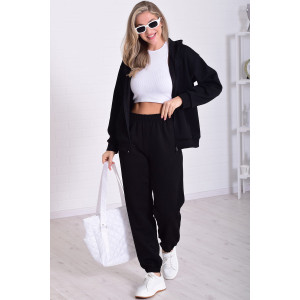 Костюм двойка женский 5356 костюмная ткань (р-ры: 42-56) черный