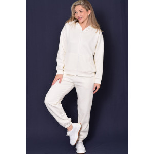 Костюм двойка женский 5356б костюмная ткань (р-ры: 42-56) молоко