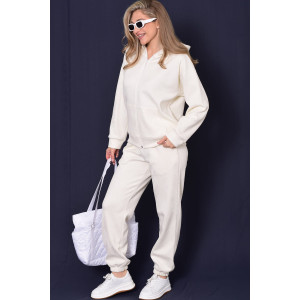 Костюм двойка женский 5356б костюмная ткань (р-ры: 42-56) молоко