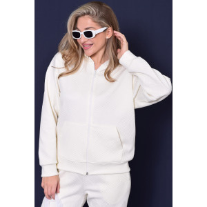 Костюм двойка женский 5356б костюмная ткань (р-ры: 42-56) молоко