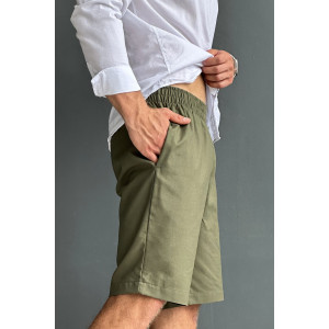 Шорты мужские М-11Ш "Фантазия" лён (р-ры: 46-54) хаки