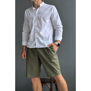 Шорты мужские М-11Ш "Фантазия" лён (р-ры: 46-54) хаки