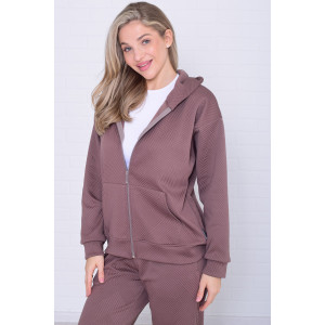 Костюм двойка женский 5356г костюмная ткань (р-ры: 42-56) мокко