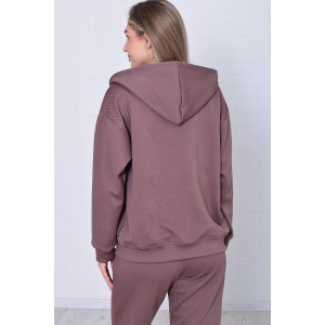 Костюм двойка женский 5356г костюмная ткань (р-ры: 42-56) мокко