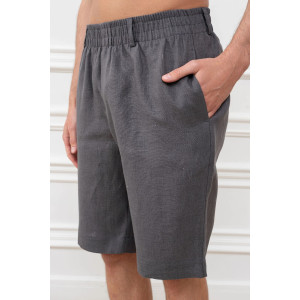 Шорты мужские "Лён" М-12Ш велюр (р-ры: 48-54) графит