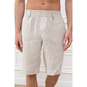 Шорты мужские "Лён" М-12Ш велюр (р-ры: 48-54) бежевый
