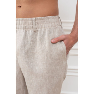 Шорты мужские "Лён" М-12Ш велюр (р-ры: 48-54) бежевый