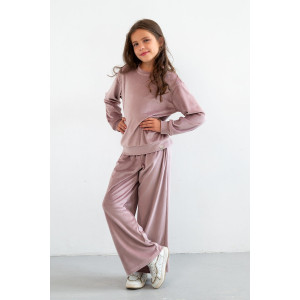 Костюм двойка детский "Боня" М-07КД велюр (р-ры: 34-42) розовый