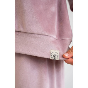 Костюм двойка детский "Боня" М-07КД велюр (р-ры: 34-42) розовый