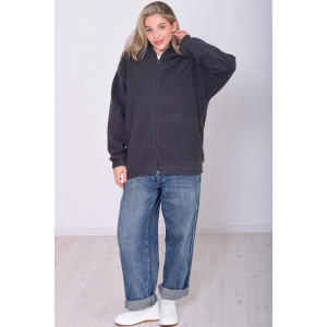 Толстовка женская 6222а флис (р-ры: 42-56) дымчатый