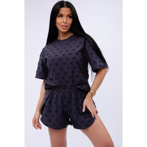 Пижама женская "Кэнди" махра (р-ры: 44-54) графит