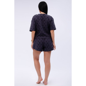 Пижама женская "Кэнди" махра (р-ры: 44-54) графит