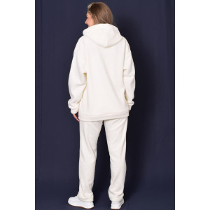 Толстовка женская 6222б флис (р-ры: 42-56) молоко