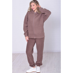 Толстовка женская 6222в флис (р-ры: 42-56) мокко