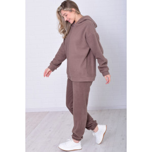 Толстовка женская 6222в флис (р-ры: 42-56) мокко