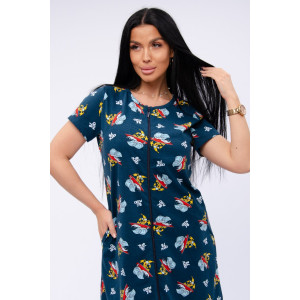 Халат женский "Красотка 11" кулирка (р-ры: 42-52) бананы