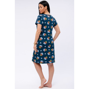 Халат женский "Красотка 11" кулирка (р-ры: 42-52) бананы