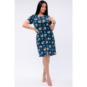 Халат женский "Красотка 11" кулирка (р-ры: 42-52) бананы