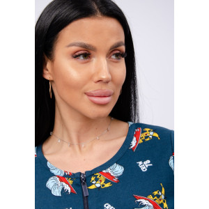 Халат женский "Красотка 11" кулирка (р-ры: 42-52) бананы