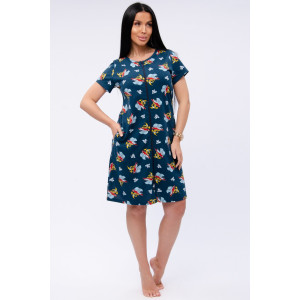 Халат женский "Красотка 11" кулирка (р-ры: 42-52) бананы