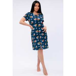 Халат женский "Красотка 11" кулирка (р-ры: 42-52) бананы