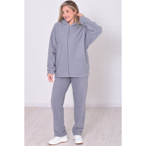 Толстовка женская 6222 флис (р-ры: 42-56) серый