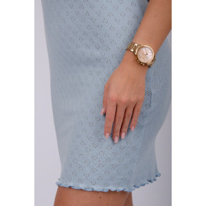 Сорочка женская "Ажур 3" рибана (р-ры: 44-56) голубой