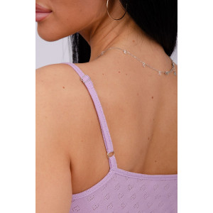 Сорочка женская "Ажур 5" рибана (р-ры: 44-56) лаванда