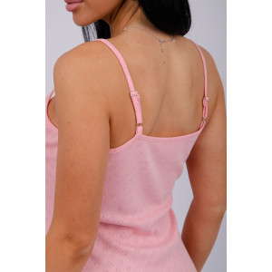 Сорочка женская "Ажур 2" рибана (р-ры: 44-56) розовый