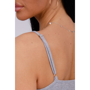 Пижама женская "Ажур 4" рибана (р-ры: 44-56) серый