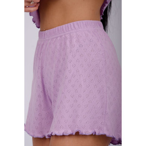 Пижама женская "Ажур 5" рибана (р-ры: 44-56) лаванда