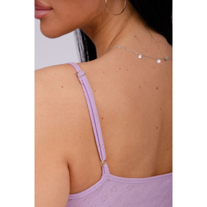 Пижама женская "Ажур 5" рибана (р-ры: 44-56) лаванда